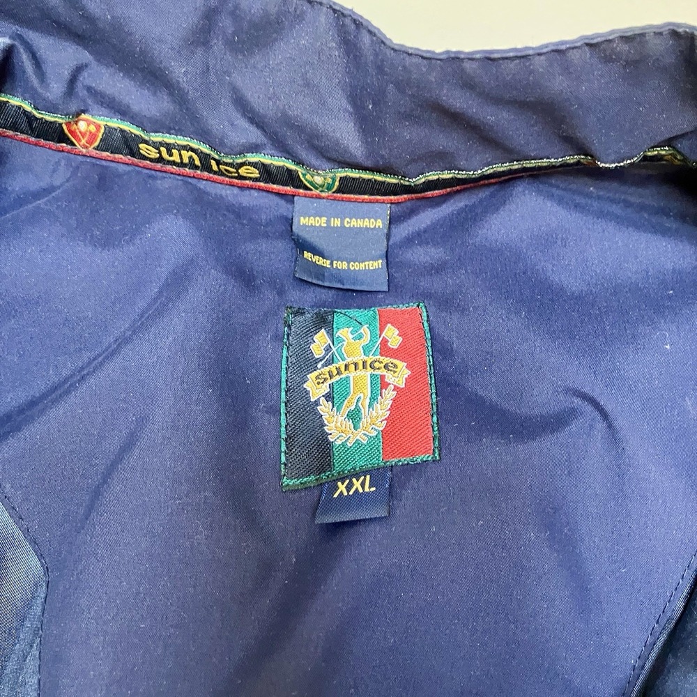 SUNICE Canada Sz XXL Navy Golf Shirt Windbreaker Shirt Jacket 1/4 Zip Men's - Picture 6 of 9